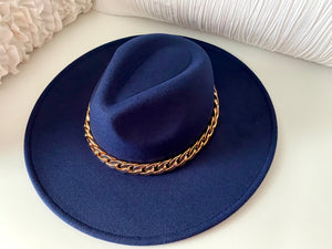 NAVY BLUE FEDORA