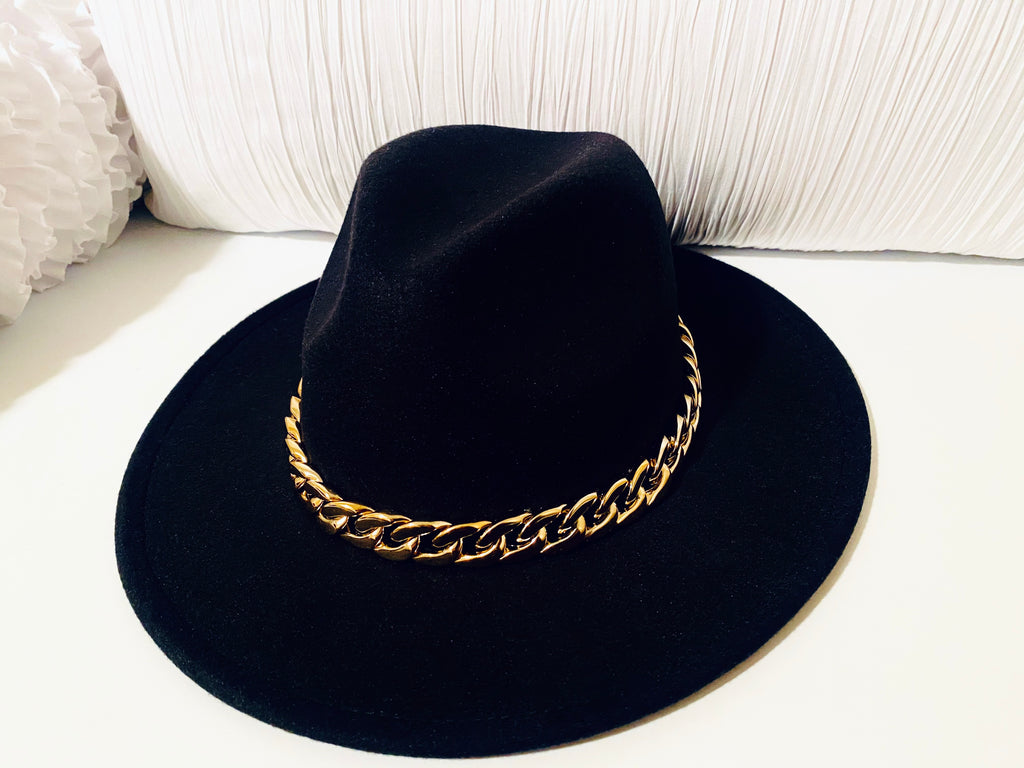 BOSS BLACK CHAIN FEDORA